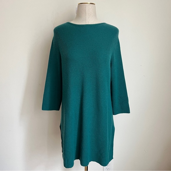 J. Jill Sweaters - J Jill Ribbed Tunic Sweater Green Size Medium